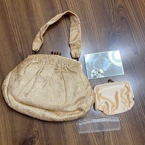 Vintage Brocade Evening/Cocktail Bag Gold